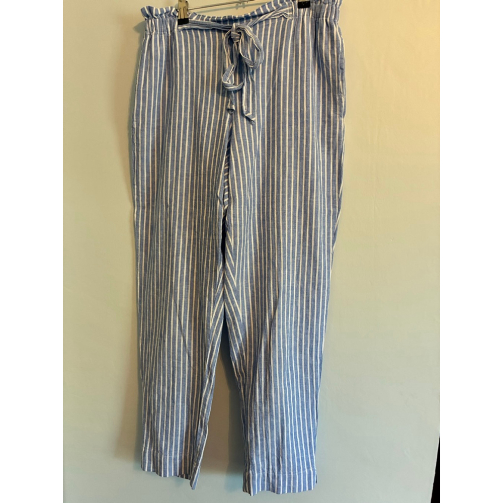 0186 Size Medium Florencio Tie Waist Wide Leg Pants - Picture 5 of 11